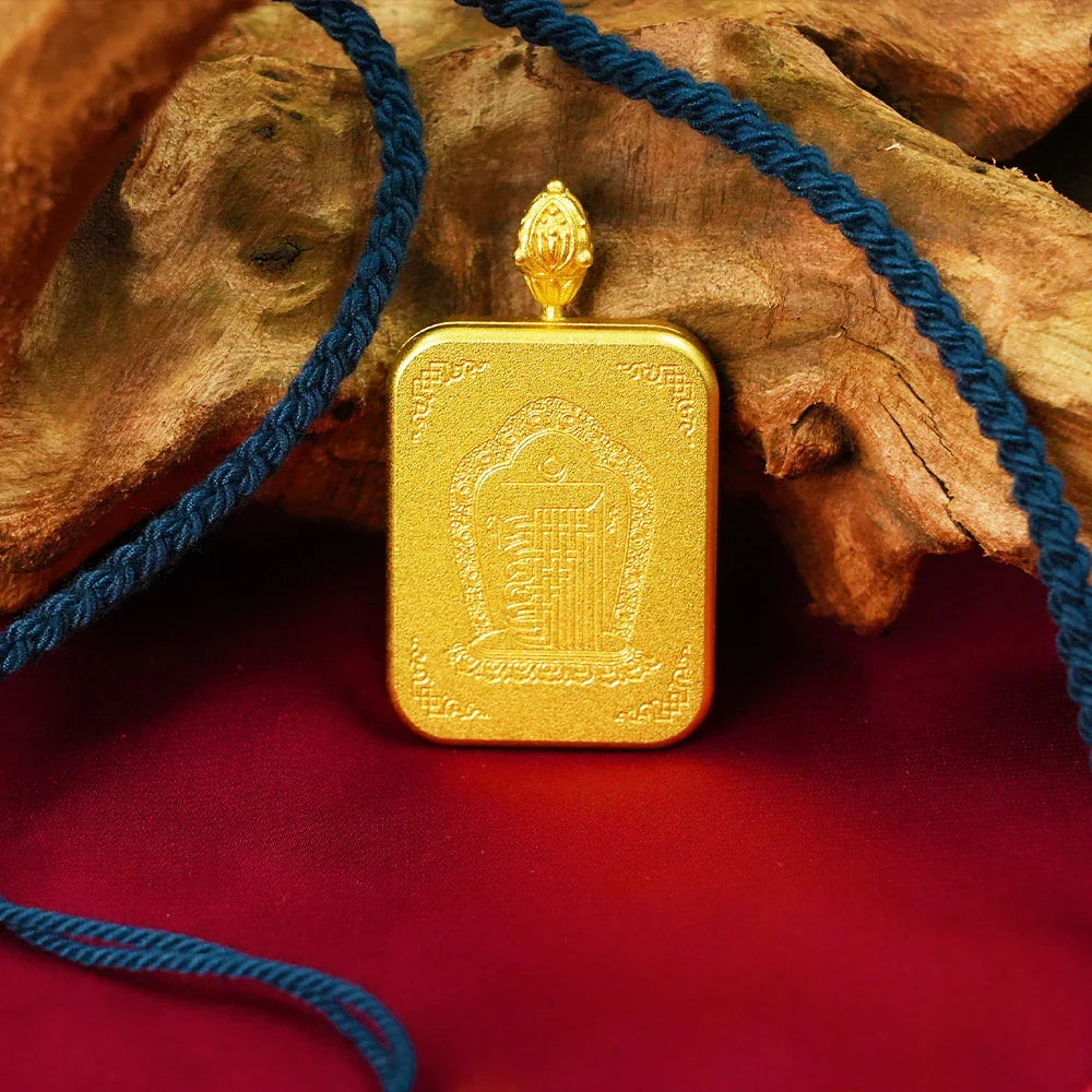 Tibetan Artistry Sacred Amulet Pendant - Traditional Tibetan Culture & Spiritual Jewelry