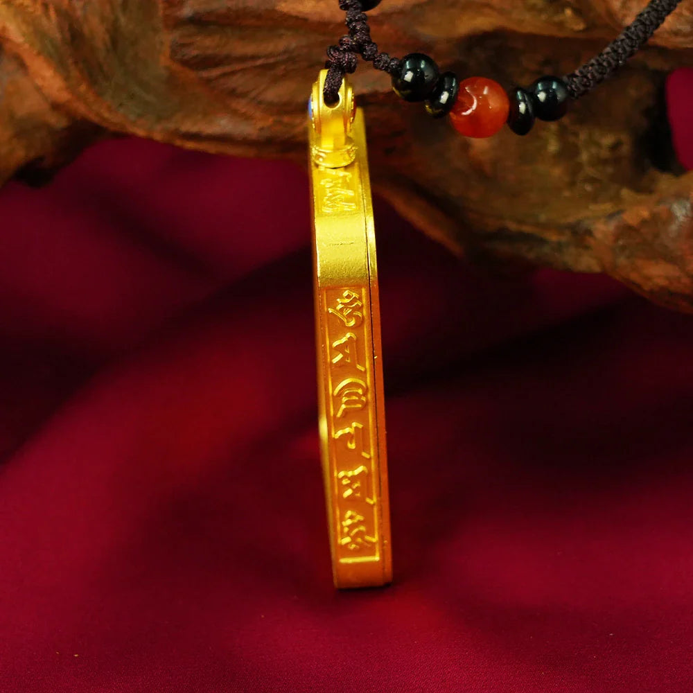 Tibetan Artistry Sacred Amulet Pendant - Traditional Tibetan Culture & Spiritual Jewelry