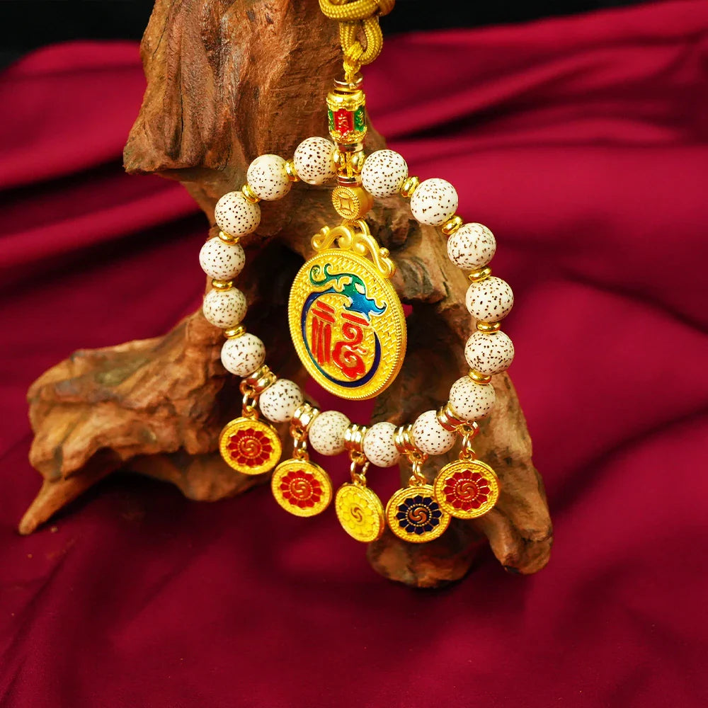 Tibetan Artistry Sacred Amulet Pendant - Traditional Tibetan Culture & Spiritual Jewelry