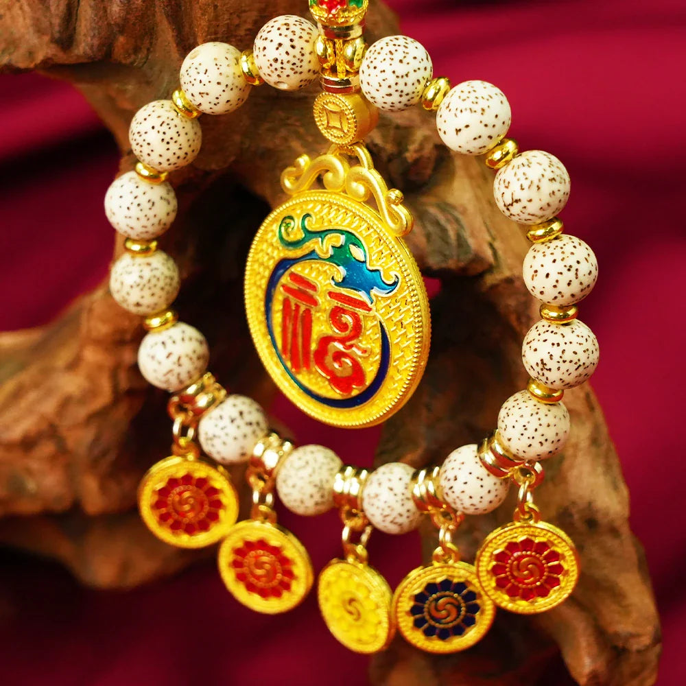 Tibetan Artistry Sacred Amulet Pendant - Traditional Tibetan Culture & Spiritual Jewelry
