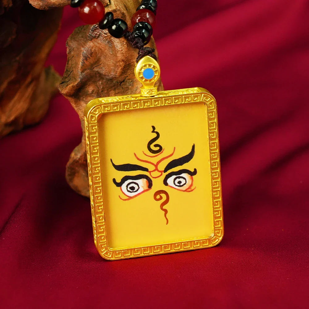 Tibetan Artistry Sacred Amulet Pendant - Traditional Tibetan Culture & Spiritual Jewelry