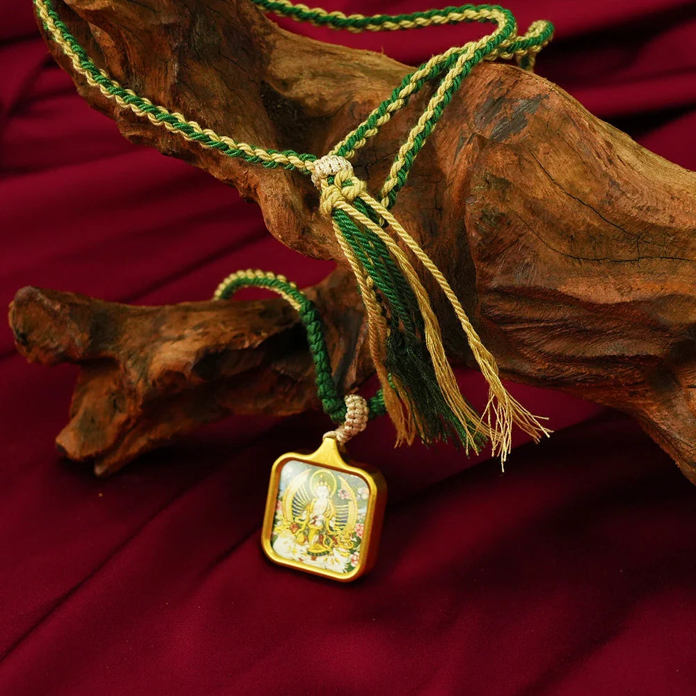 Tibetan Artistry Sacred Amulet Pendant - Traditional Tibetan Culture & Spiritual Jewelry
