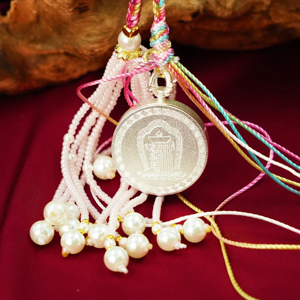Tibetan Artistry Sacred Amulet Pendant - Traditional Tibetan Culture & Spiritual Jewelry