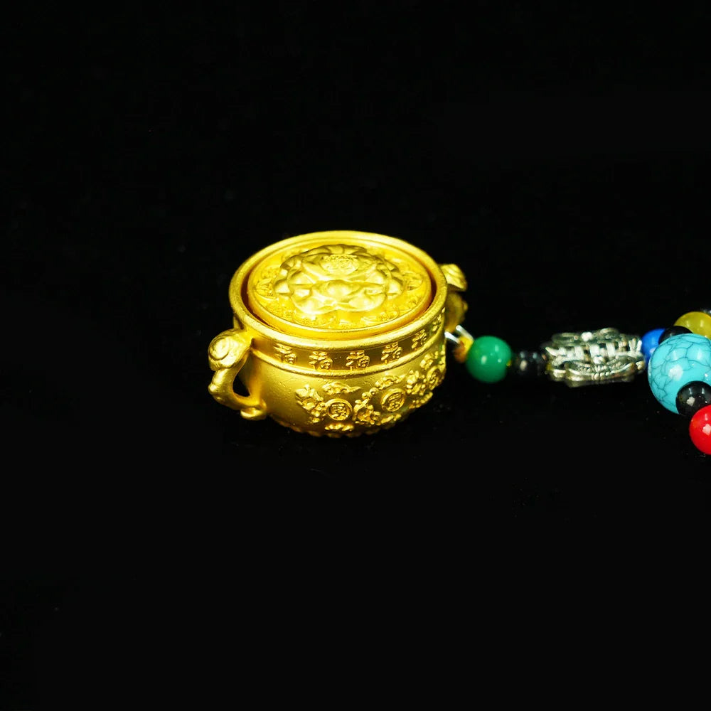 Tibetan Artistry Sacred Amulet Pendant - Traditional Tibetan Culture & Spiritual Jewelry