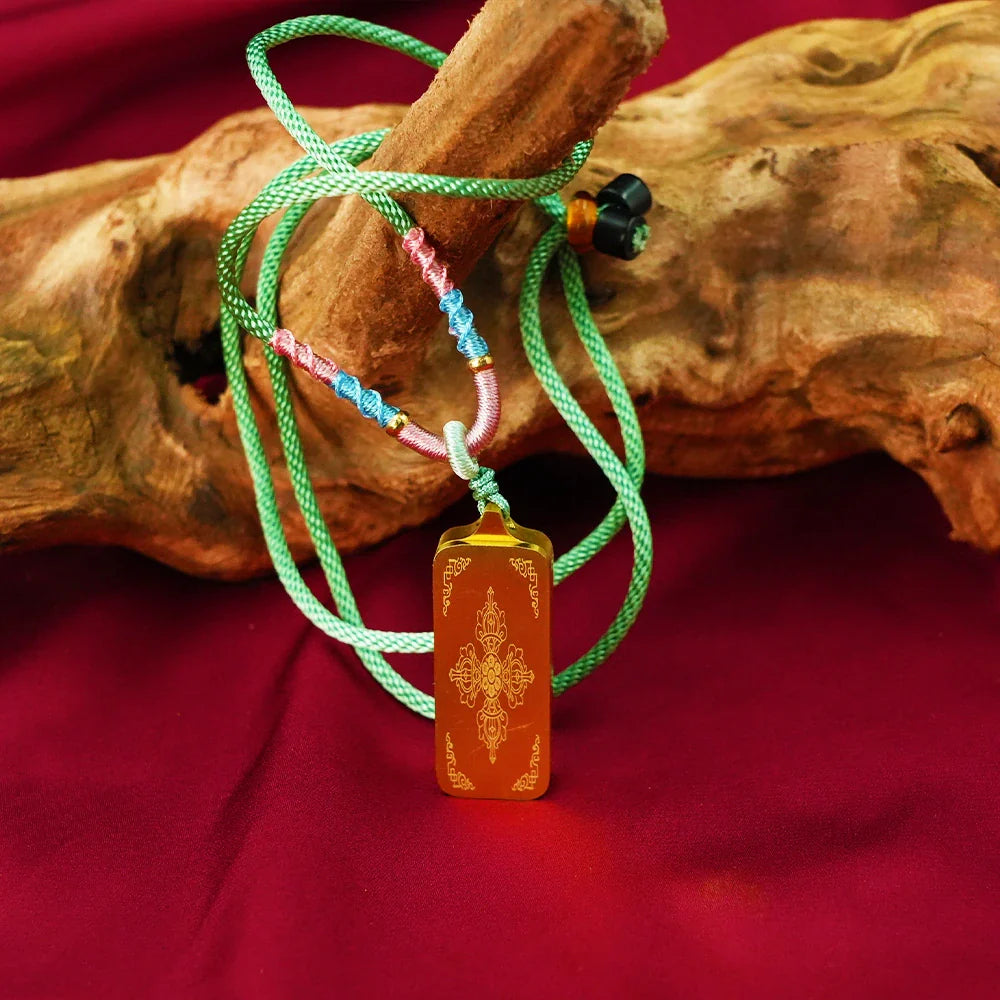 Tibetan Artistry Sacred Amulet Pendant - Traditional Tibetan Culture & Spiritual Jewelry