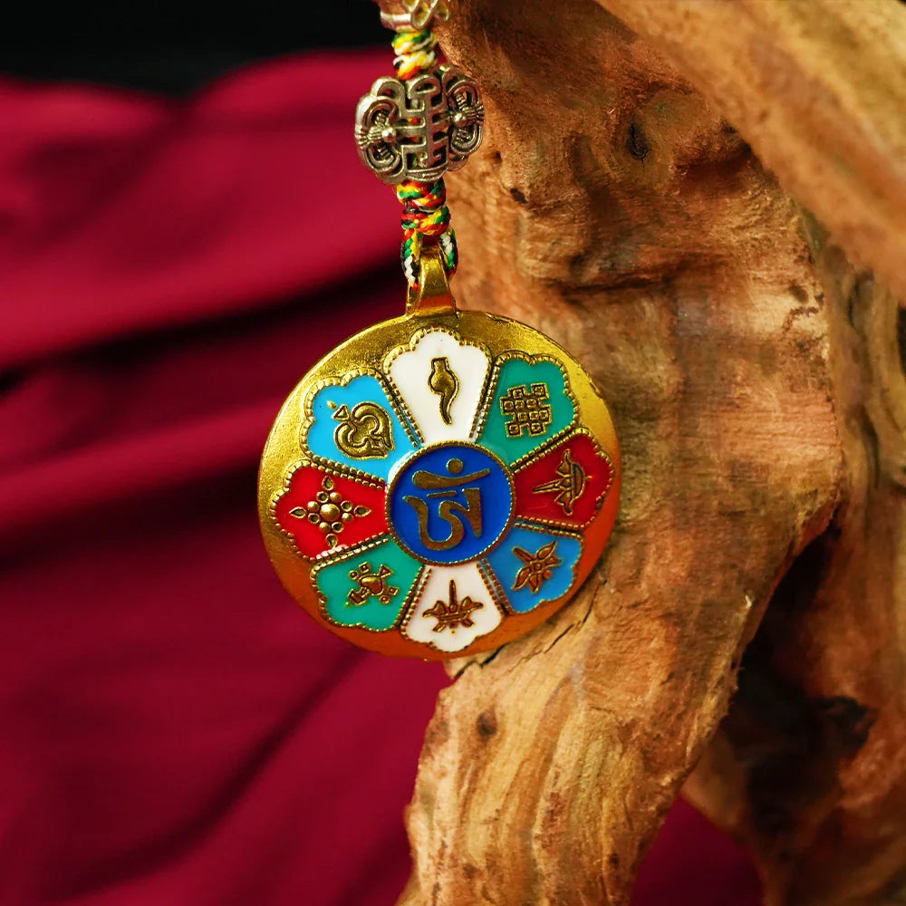 Tibetan Artistry Sacred Amulet Pendant - Traditional Tibetan Culture & Spiritual Jewelry