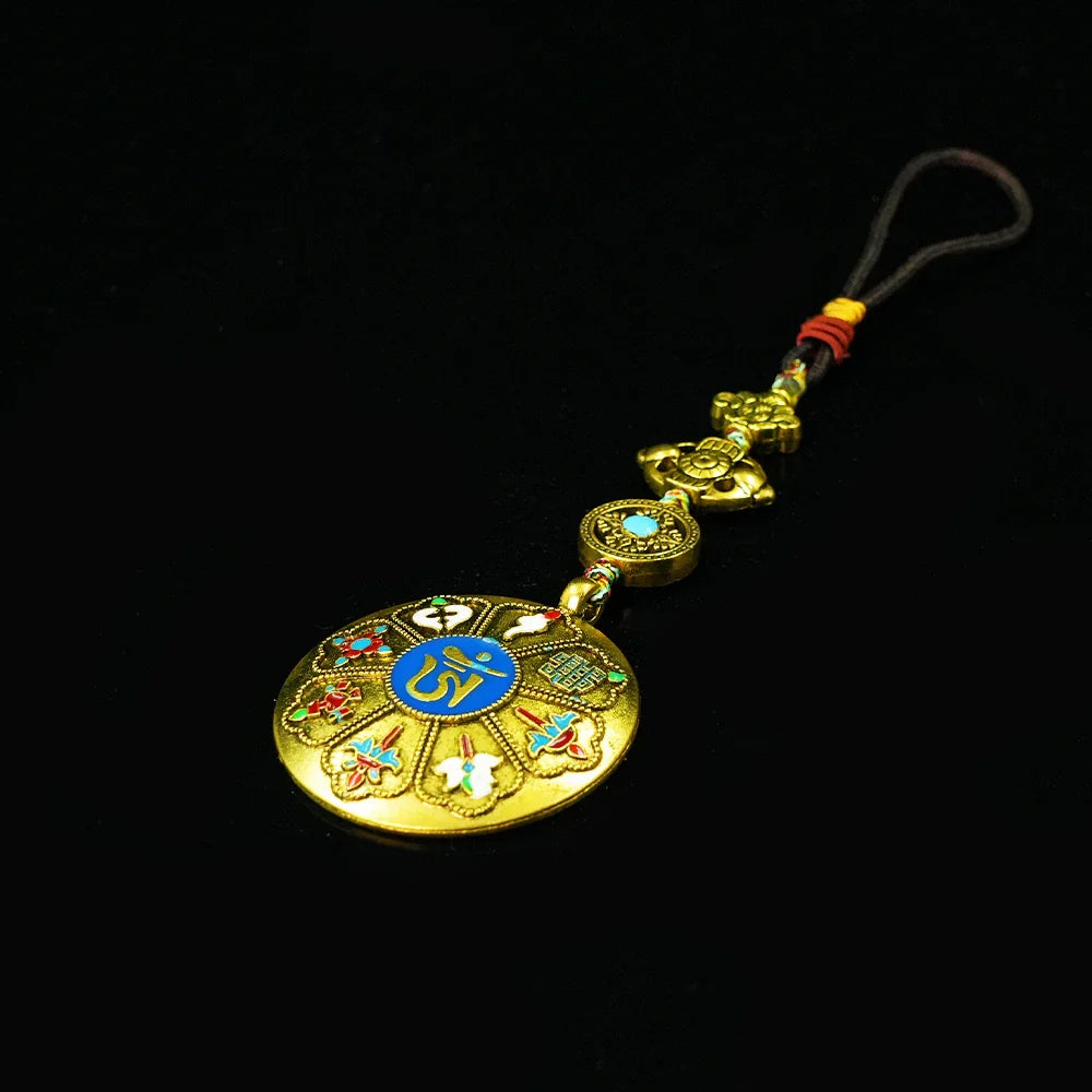 Tibetan Artistry Sacred Amulet Pendant - Traditional Tibetan Culture & Spiritual Jewelry