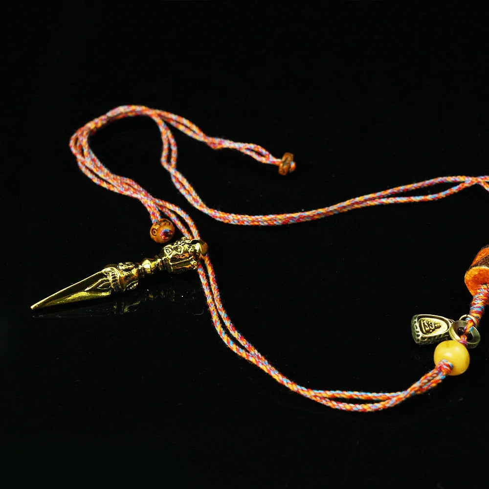 Tibetan Artistry Sacred Amulet Pendant - Traditional Tibetan Culture & Spiritual Jewelry