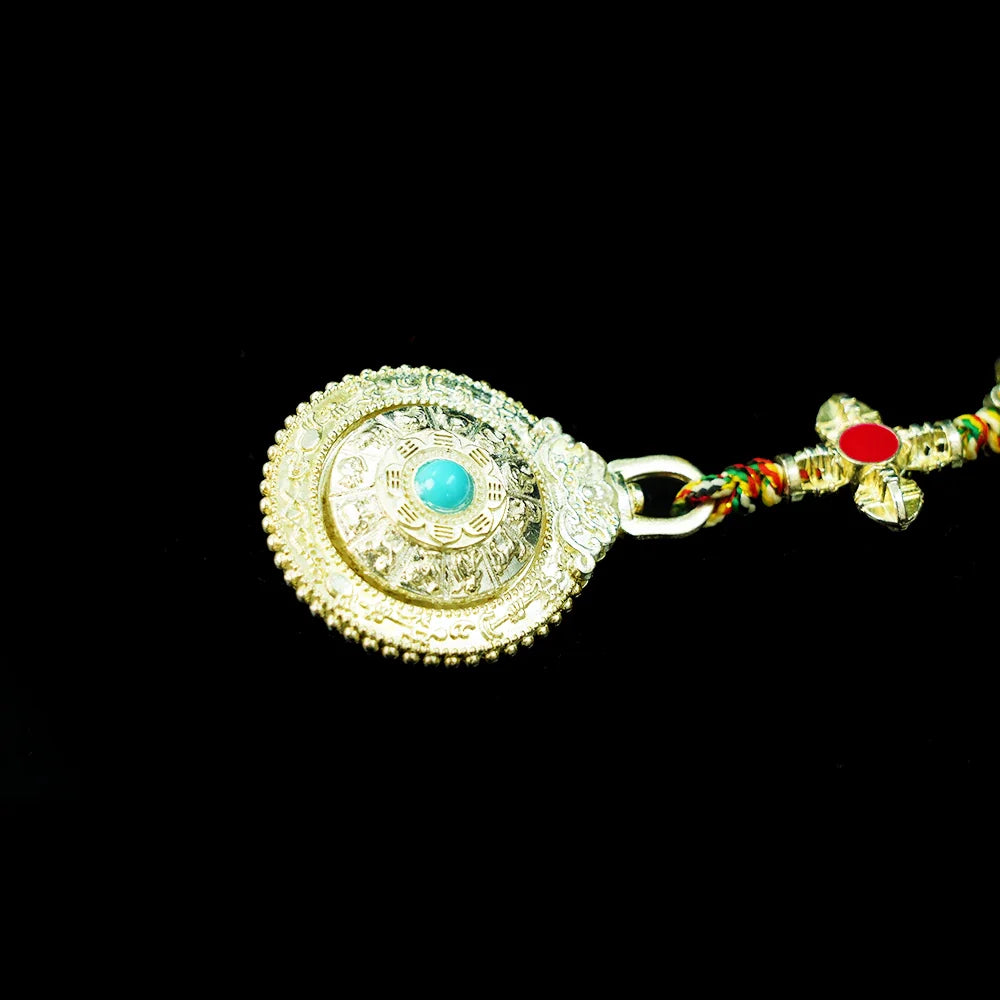 Tibetan Artistry Sacred Amulet Pendant - Traditional Tibetan Culture & Spiritual Jewelry