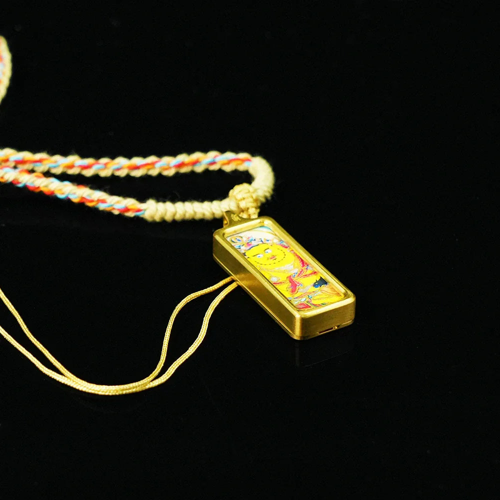 Tibetan Artistry Sacred Amulet Pendant - Traditional Tibetan Culture & Spiritual Jewelry