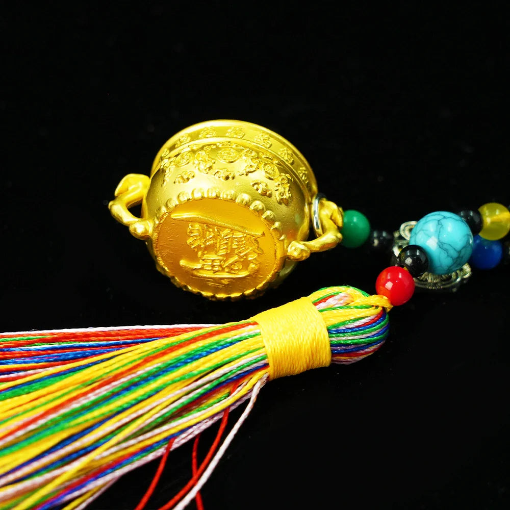 Tibetan Artistry Sacred Amulet Pendant - Traditional Tibetan Culture & Spiritual Jewelry