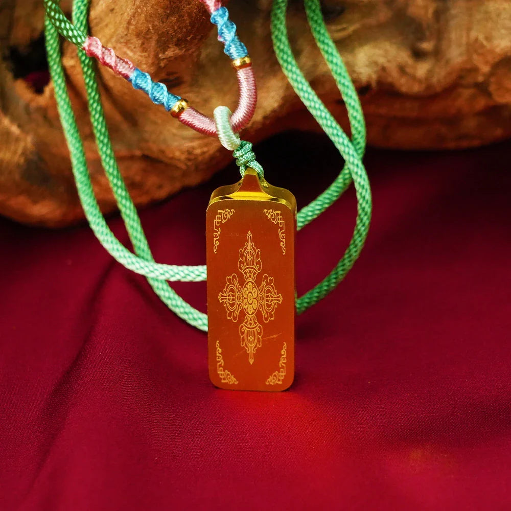 Tibetan Artistry Sacred Amulet Pendant - Traditional Tibetan Culture & Spiritual Jewelry
