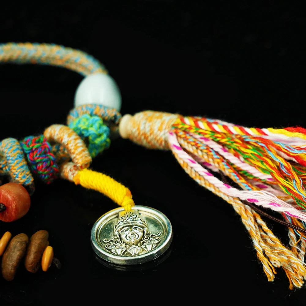 Tibetan Artistry Sacred Amulet Pendant - Traditional Tibetan Culture & Spiritual Jewelry