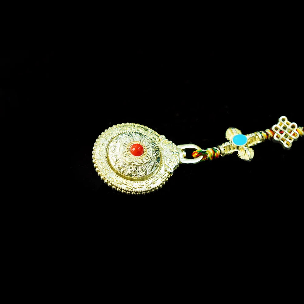 Tibetan Artistry Sacred Amulet Pendant - Traditional Tibetan Culture & Spiritual Jewelry