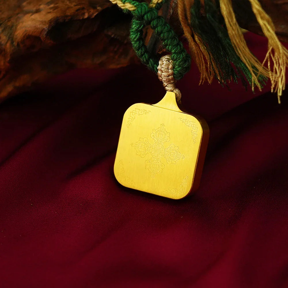Tibetan Artistry Sacred Amulet Pendant - Traditional Tibetan Culture & Spiritual Jewelry