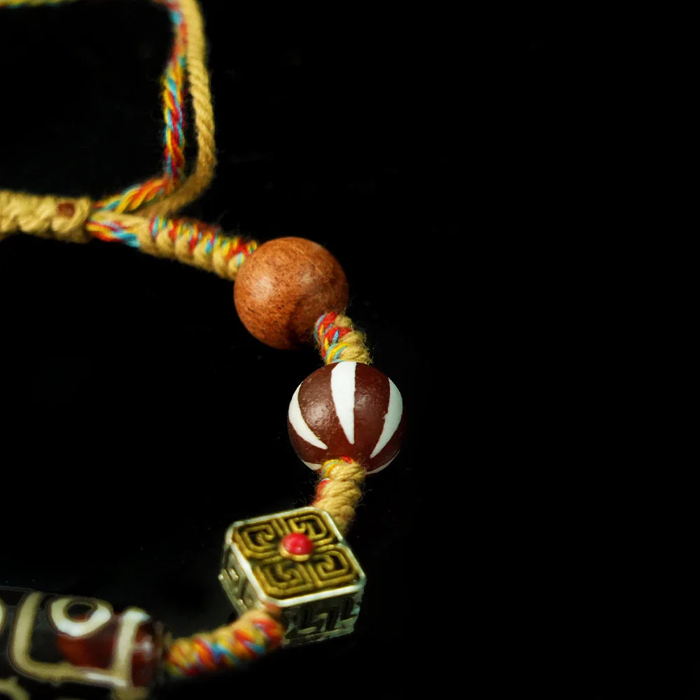 Tibetan Artistry Sacred Amulet Pendant - Traditional Tibetan Culture & Spiritual Jewelry