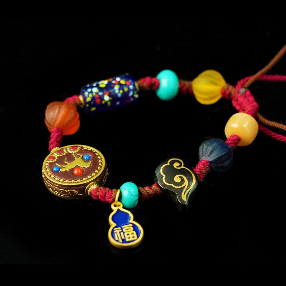 Tibetan Artistry Sacred Amulet Pendant - Traditional Tibetan Culture & Spiritual Jewelry