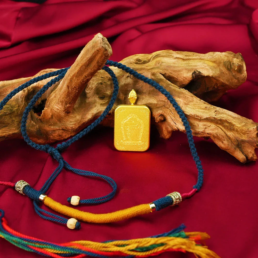 Tibetan Artistry Sacred Amulet Pendant - Traditional Tibetan Culture & Spiritual Jewelry