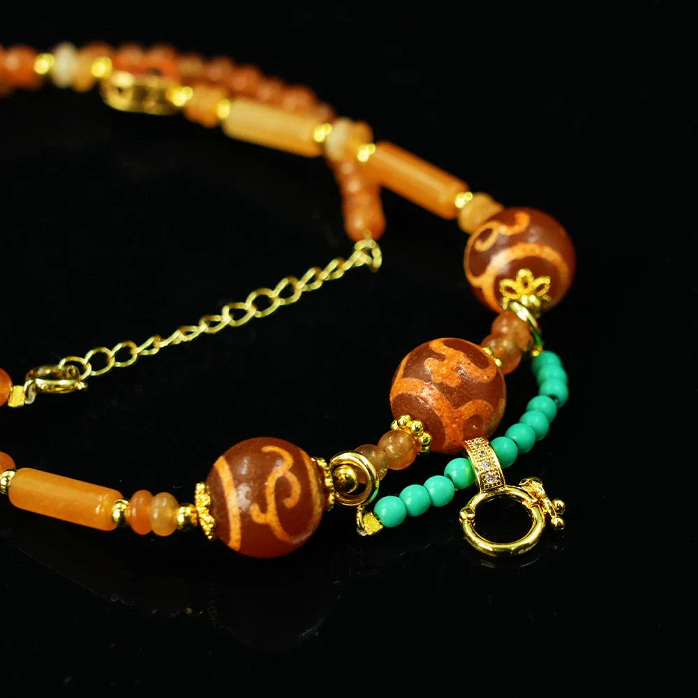 Tibetan Artistry Sacred Amulet Pendant - Traditional Tibetan Culture & Spiritual Jewelry