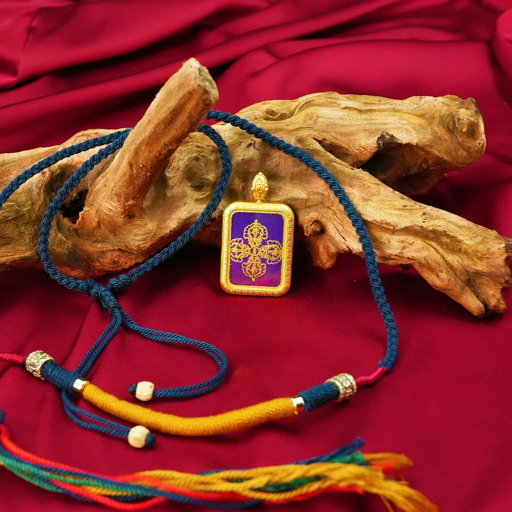 Tibetan Artistry Sacred Amulet Pendant - Traditional Tibetan Culture & Spiritual Jewelry