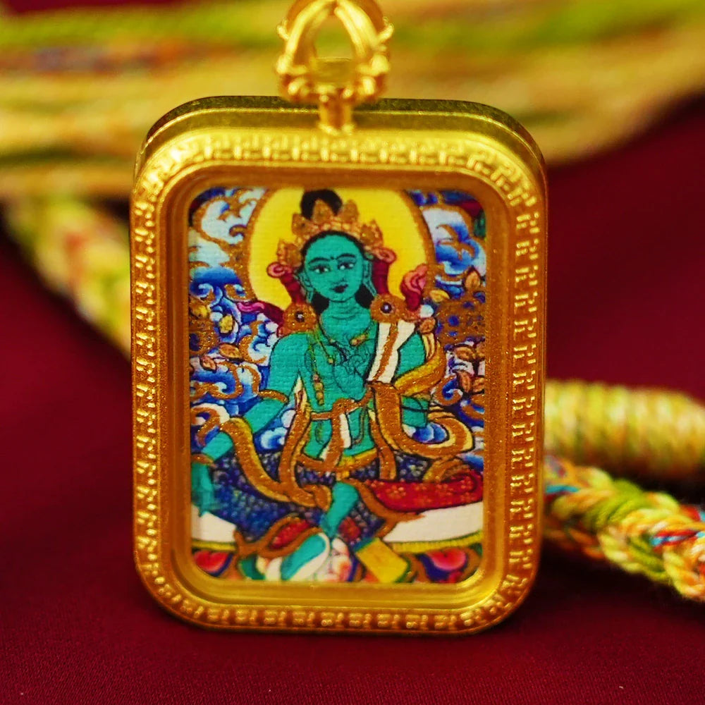 Tibetan Artistry Sacred Amulet Pendant - Traditional Tibetan Culture & Spiritual Jewelry