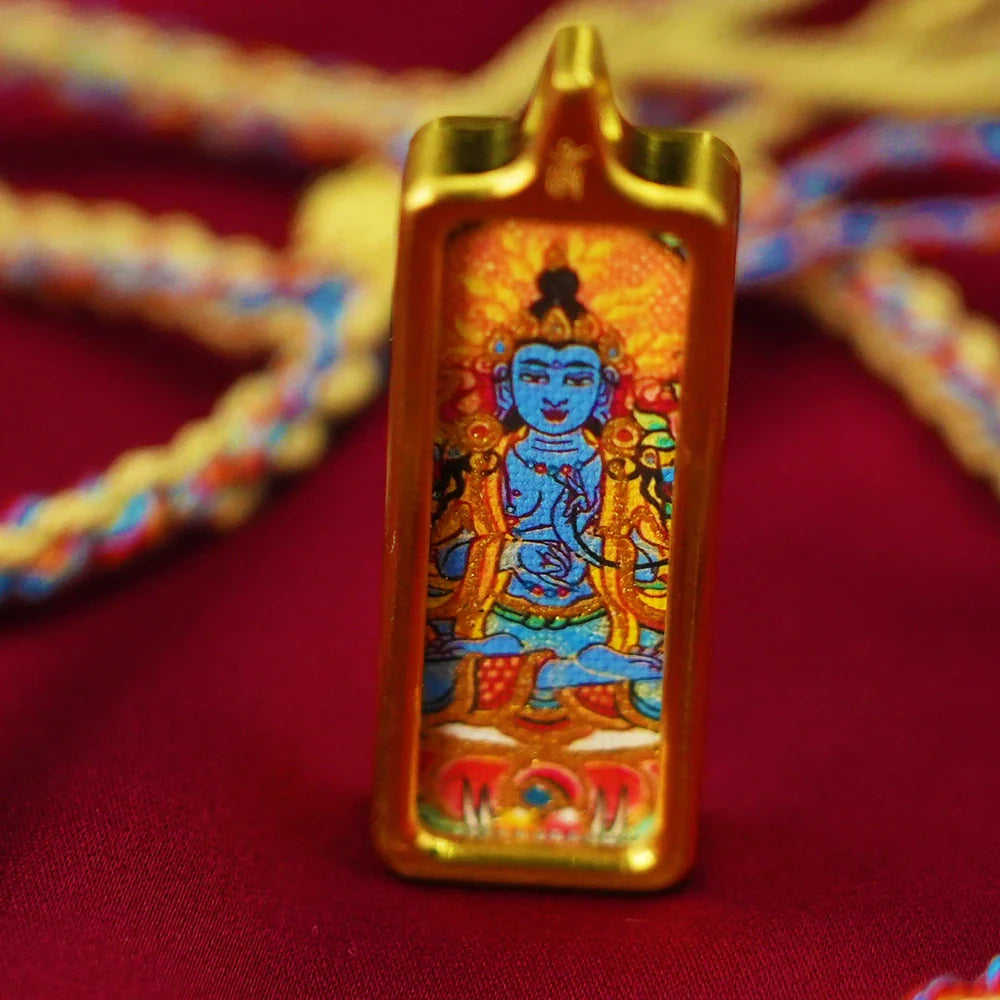Tibetan Cultural Beaded Bracelet with Silver & Traditional Charms
