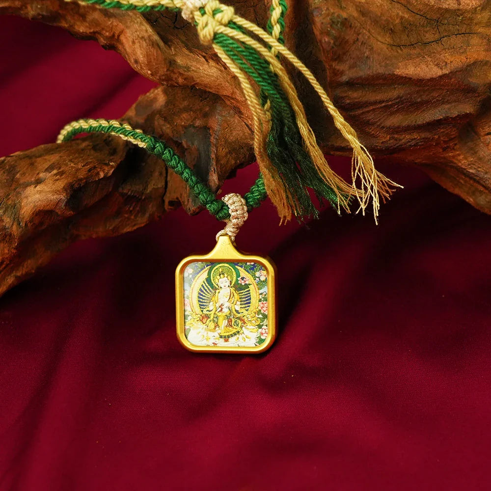 Tibetan Artistry Sacred Amulet Pendant - Traditional Tibetan Culture & Spiritual Jewelry