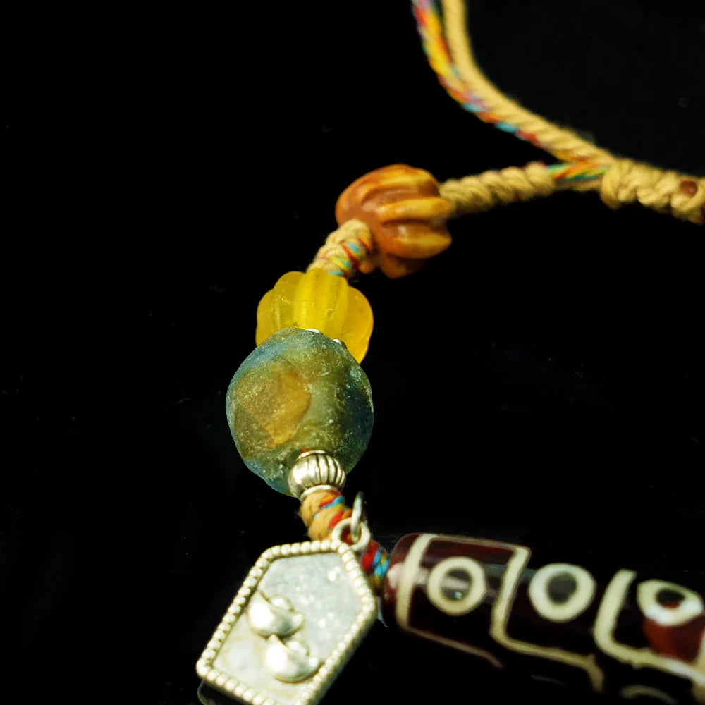 Tibetan Artistry Sacred Amulet Pendant - Traditional Tibetan Culture & Spiritual Jewelry