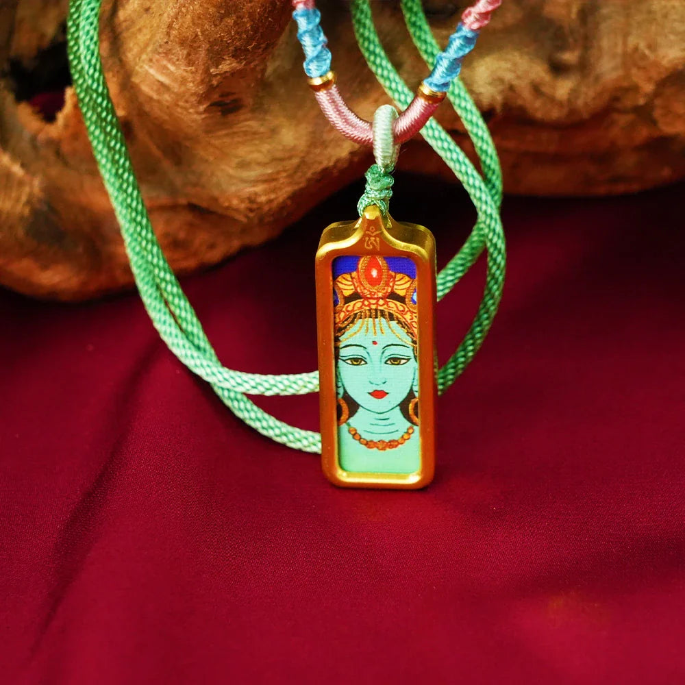Tibetan Artistry Sacred Amulet Pendant - Traditional Tibetan Culture & Spiritual Jewelry
