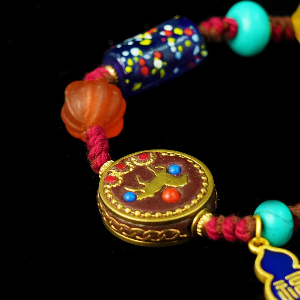 Tibetan Artistry Sacred Amulet Pendant - Traditional Tibetan Culture & Spiritual Jewelry