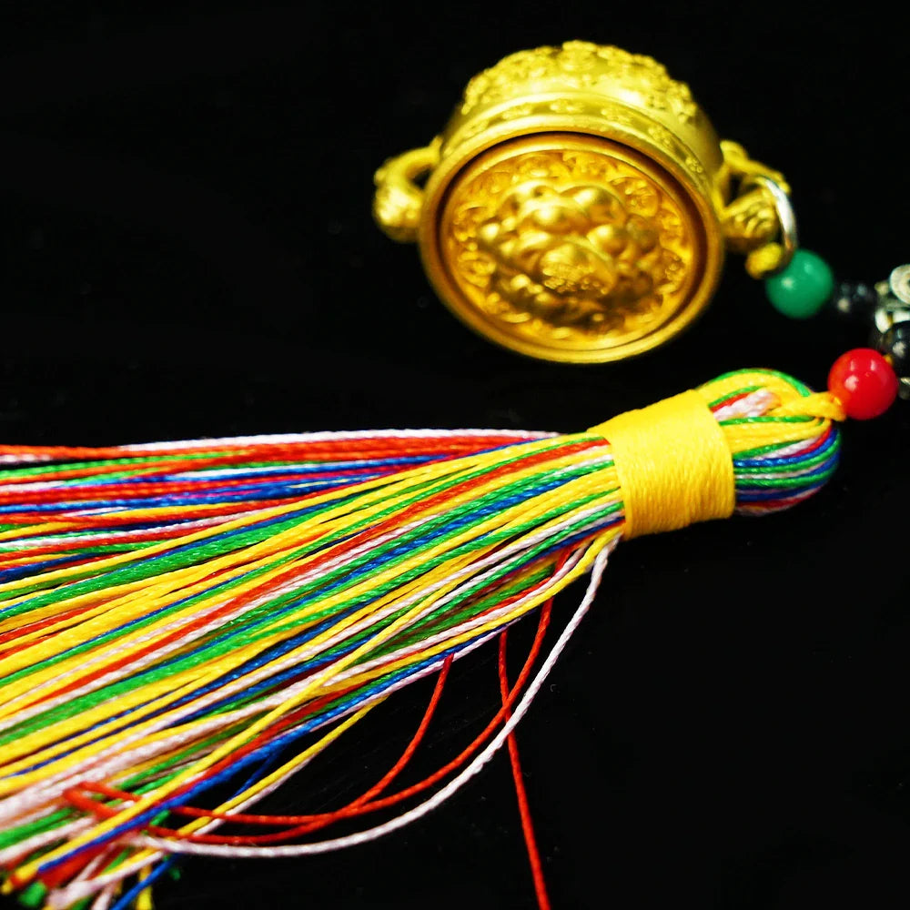 Tibetan Artistry Sacred Amulet Pendant - Traditional Tibetan Culture & Spiritual Jewelry