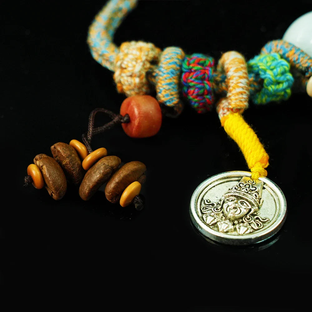 Tibetan Artistry Sacred Amulet Pendant - Traditional Tibetan Culture & Spiritual Jewelry