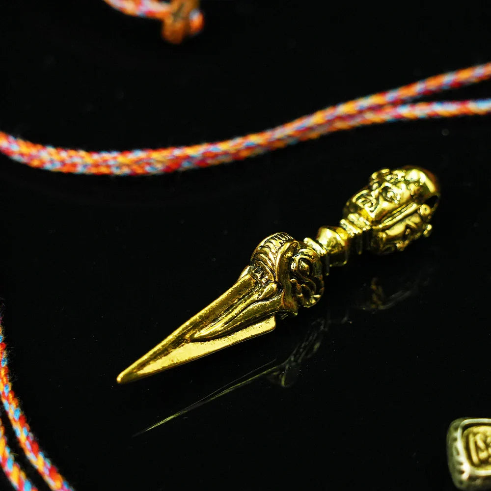 Tibetan Artistry Sacred Amulet Pendant - Traditional Tibetan Culture & Spiritual Jewelry