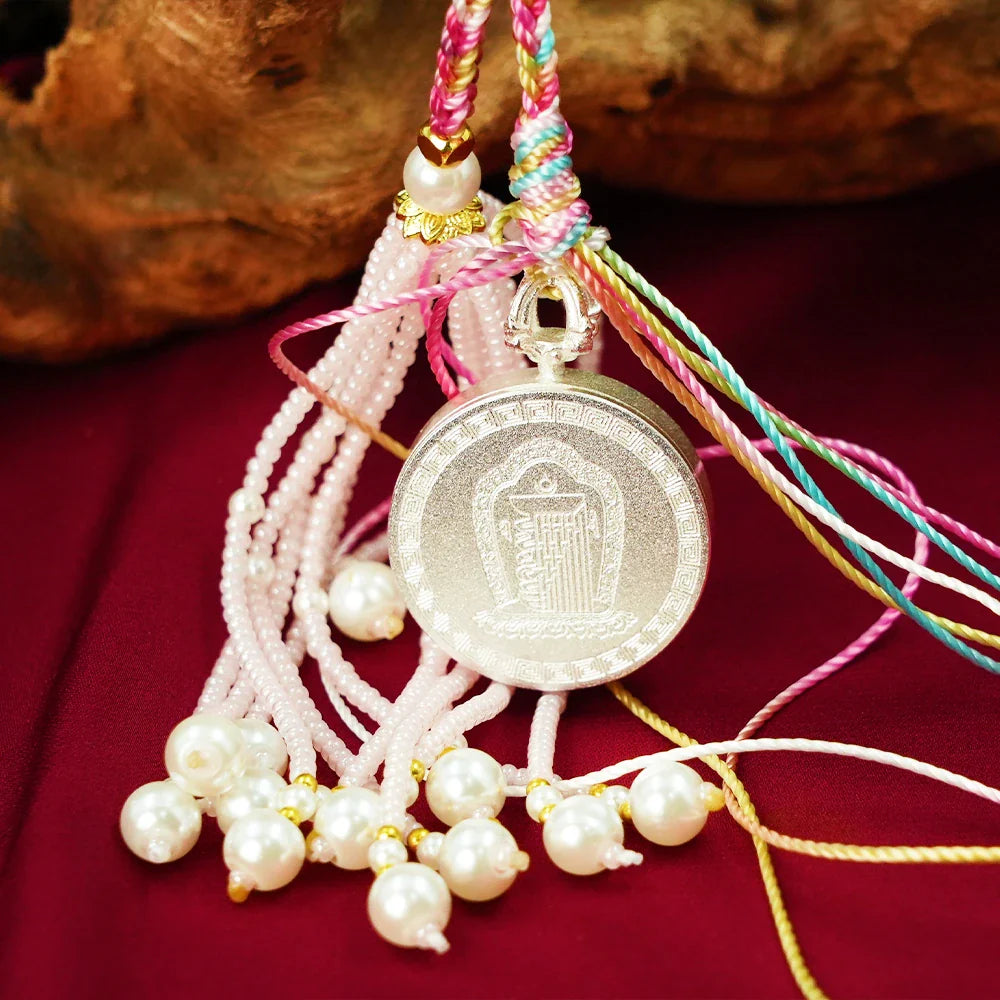 Tibetan Artistry Sacred Amulet Pendant - Traditional Tibetan Culture & Spiritual Jewelry