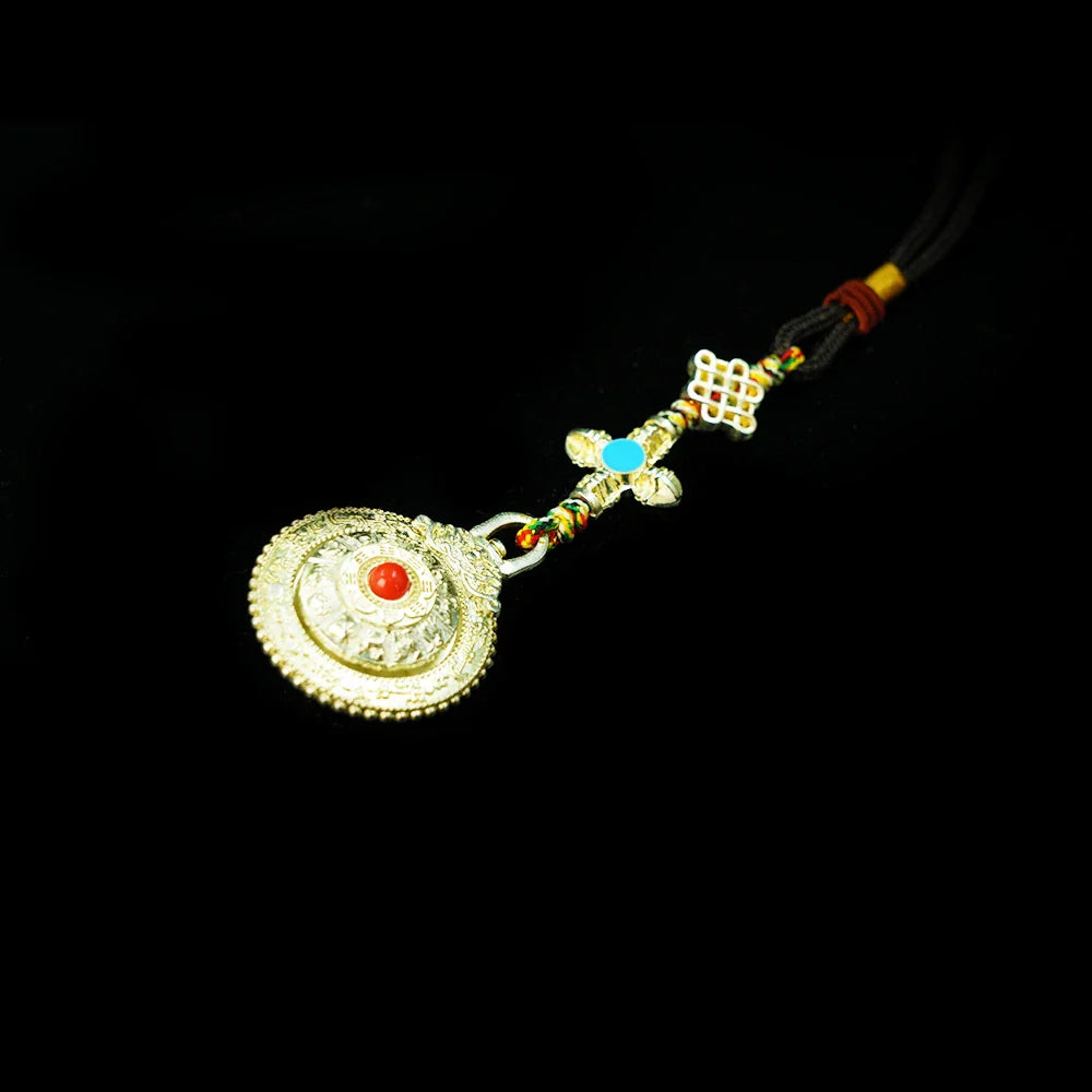 Tibetan Artistry Sacred Amulet Pendant - Traditional Tibetan Culture & Spiritual Jewelry