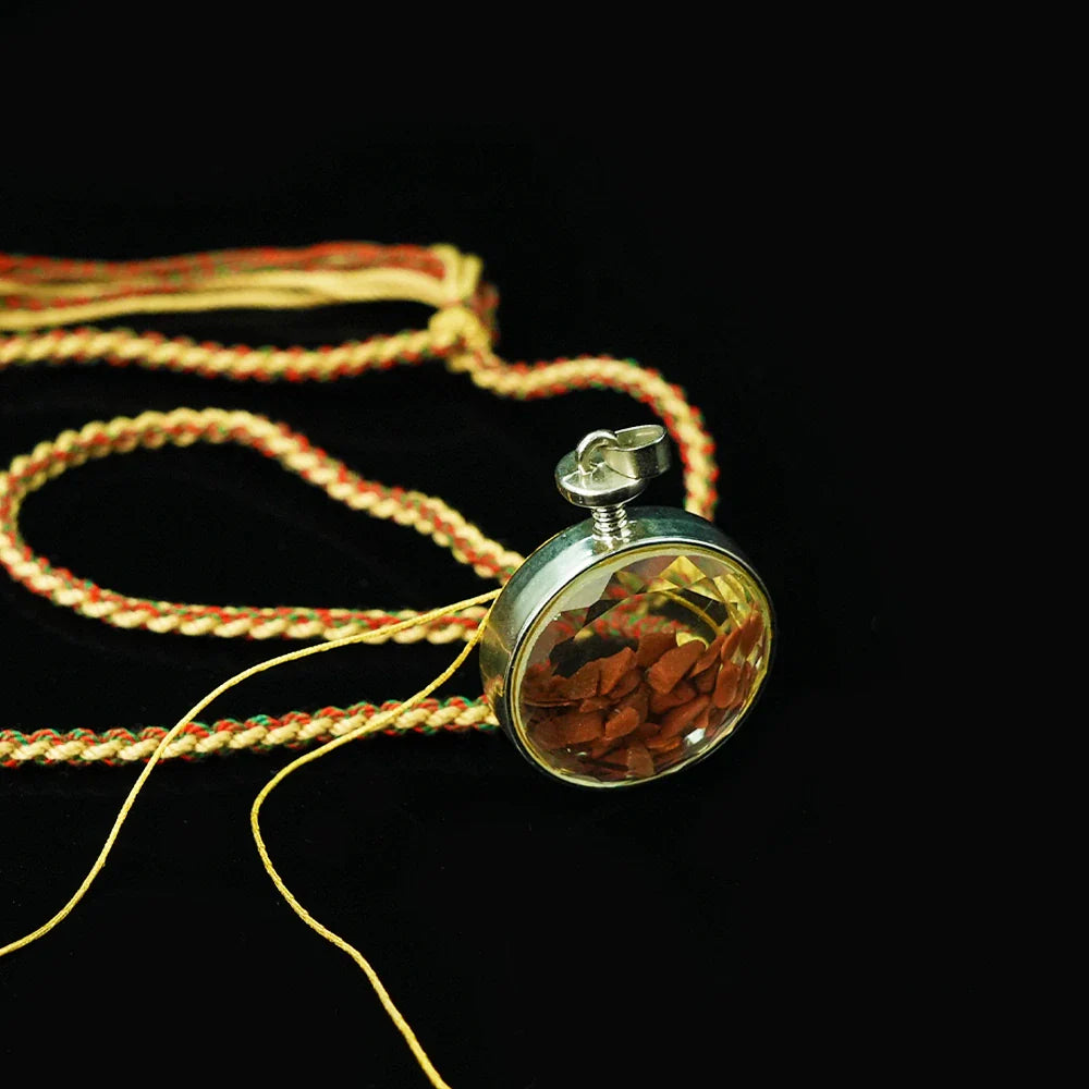 Tibetan Artistry Sacred Amulet Pendant - Traditional Tibetan Culture & Spiritual Jewelry