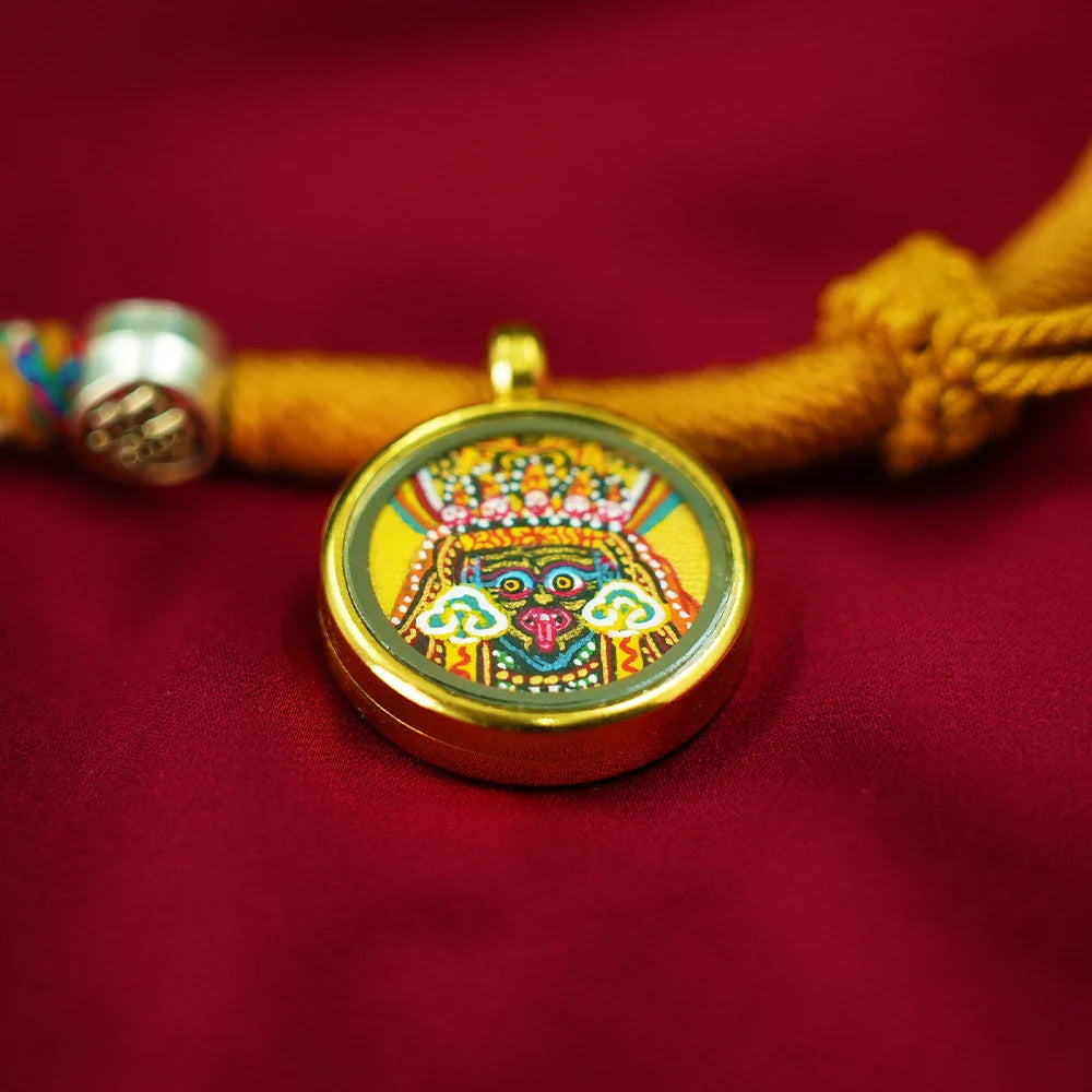 Tibetan Cultural Beaded Bracelet with Silver & Traditional Charms