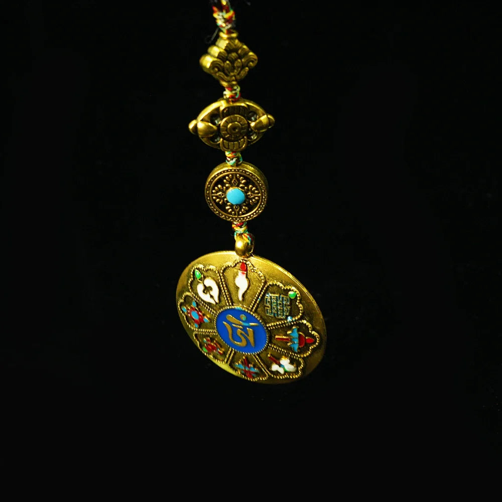 Tibetan Artistry Sacred Amulet Pendant - Traditional Tibetan Culture & Spiritual Jewelry