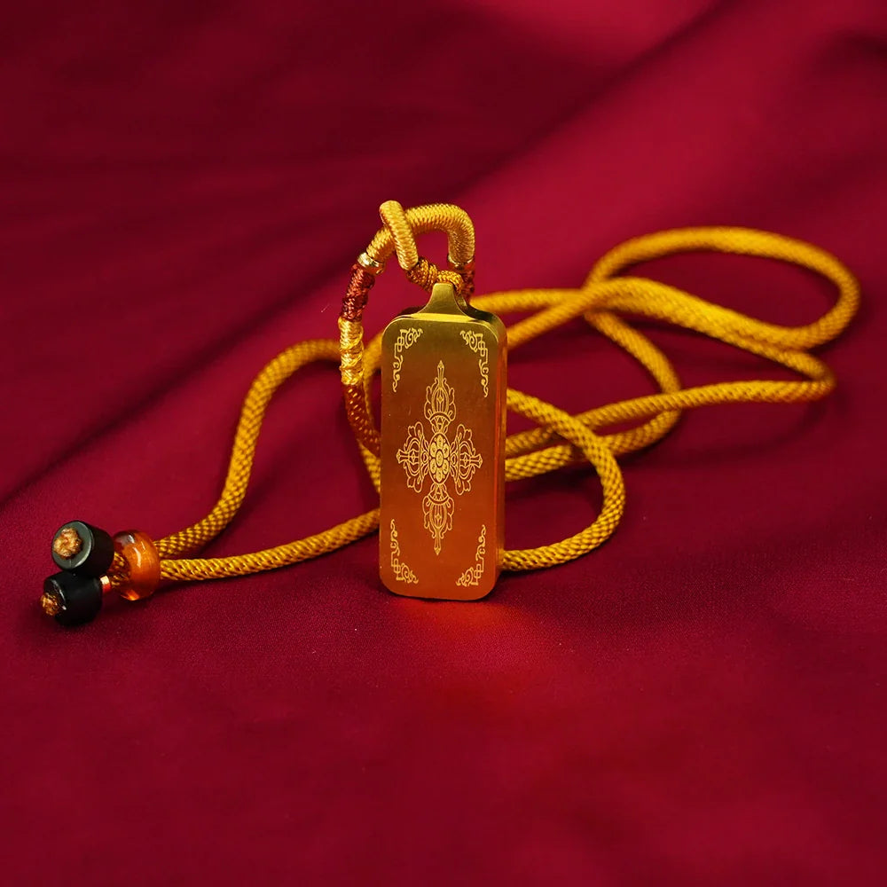 Tibetan Artistry Sacred Amulet Pendant - Traditional Tibetan Culture & Spiritual Jewelry