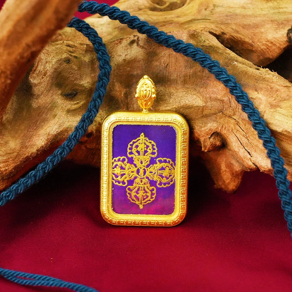 Tibetan Artistry Sacred Amulet Pendant - Traditional Tibetan Culture & Spiritual Jewelry