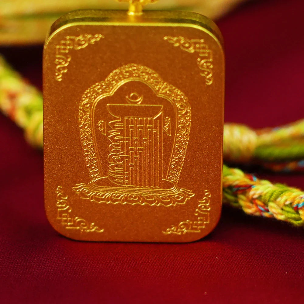 Tibetan Artistry Sacred Amulet Pendant - Traditional Tibetan Culture & Spiritual Jewelry