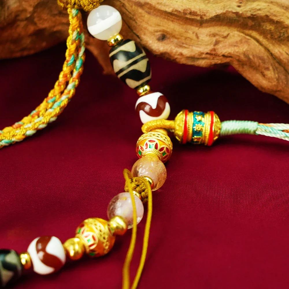 Tibetan Artistry Sacred Amulet Pendant - Traditional Tibetan Culture & Spiritual Jewelry