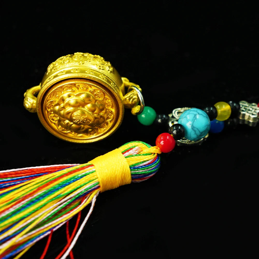 Tibetan Artistry Sacred Amulet Pendant - Traditional Tibetan Culture & Spiritual Jewelry
