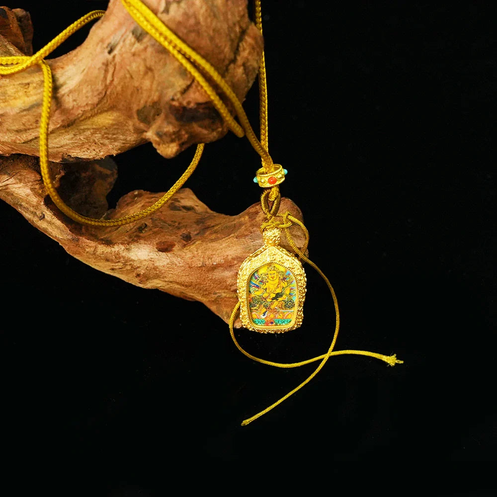 Tibetan Artistry Sacred Amulet Pendant - Traditional Tibetan Culture & Spiritual Jewelry