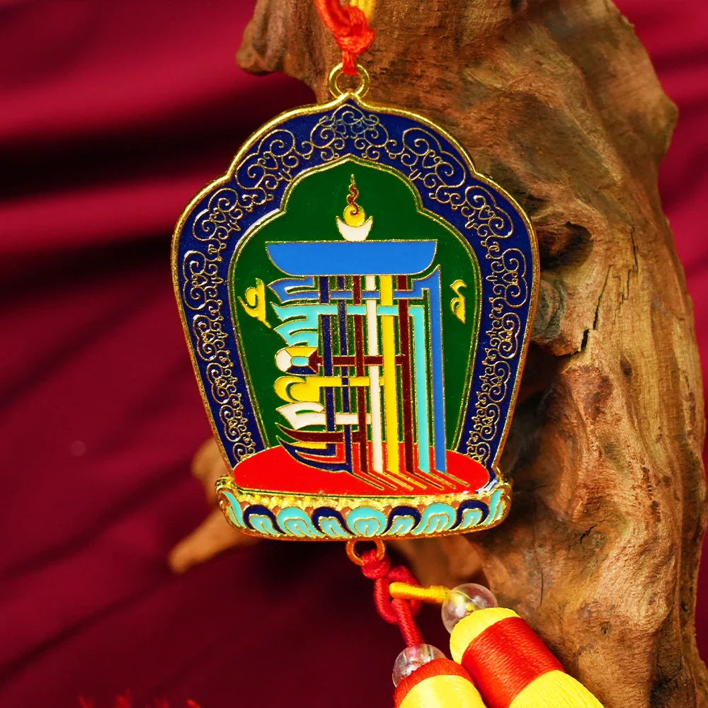 Tibetan Artistry Sacred Amulet Pendant - Traditional Tibetan Culture & Spiritual Jewelry