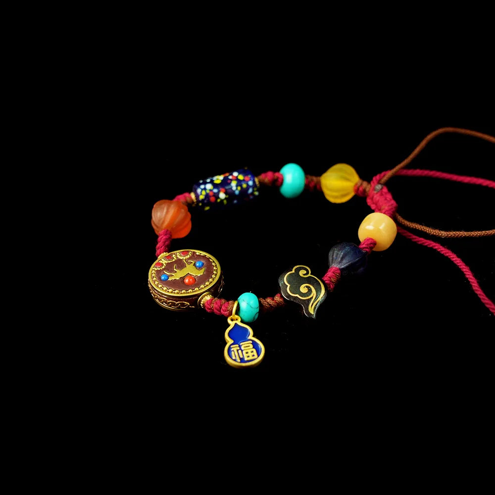Tibetan Artistry Sacred Amulet Pendant - Traditional Tibetan Culture & Spiritual Jewelry