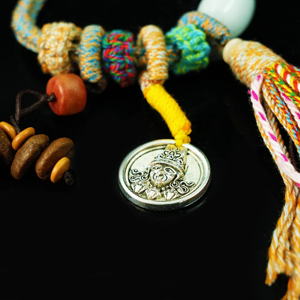 Tibetan Artistry Sacred Amulet Pendant - Traditional Tibetan Culture & Spiritual Jewelry