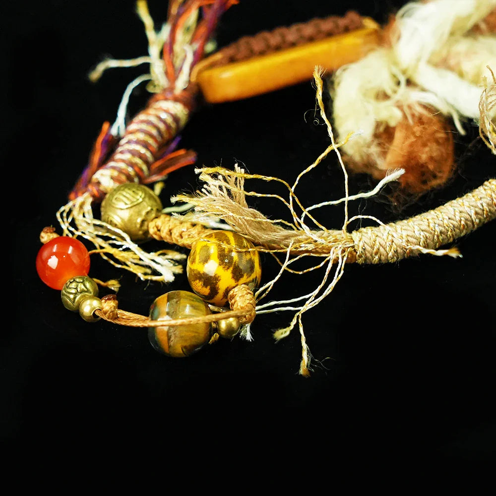 Tibetan Artistry Sacred Amulet Pendant - Traditional Tibetan Culture & Spiritual Jewelry