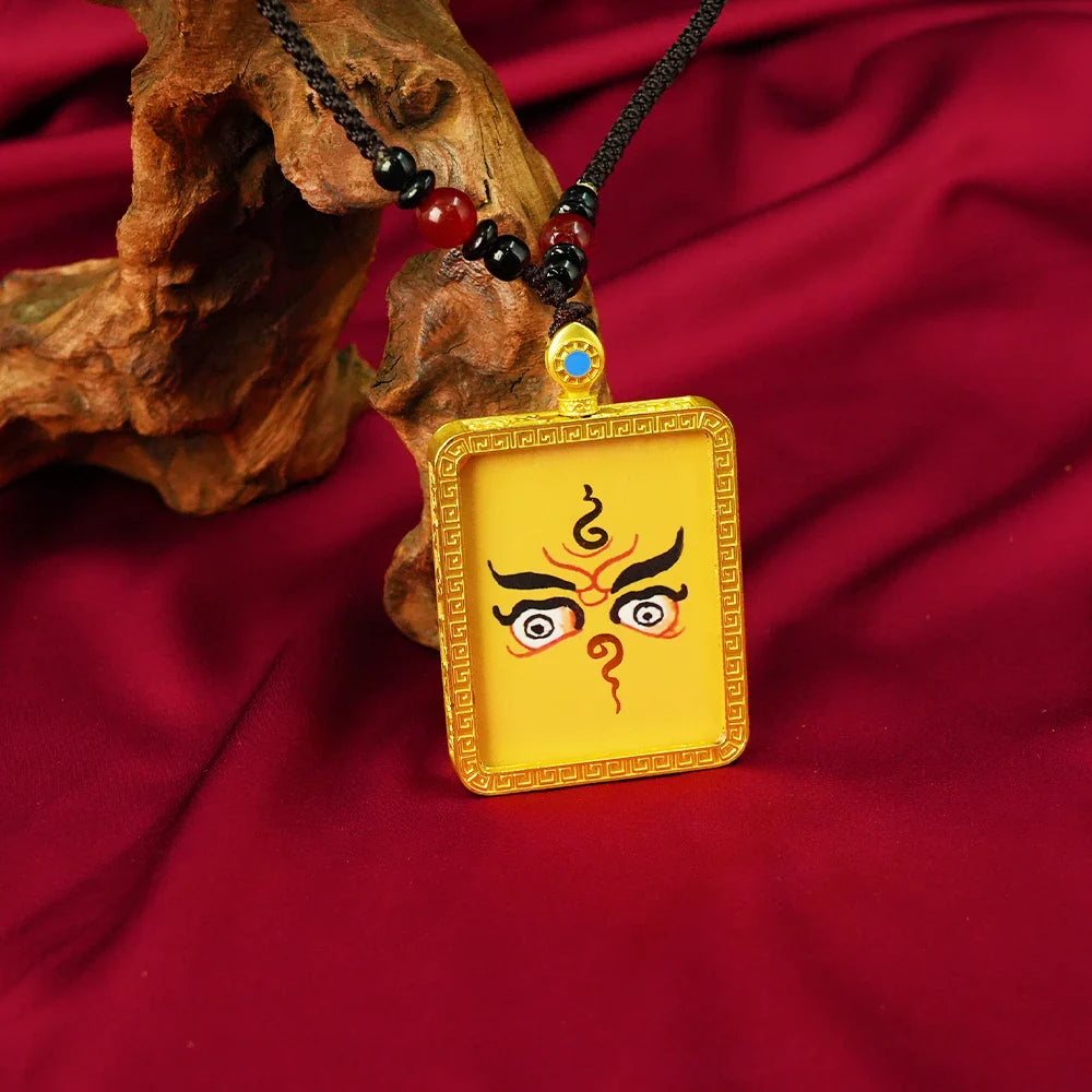 Tibetan Artistry Sacred Amulet Pendant - Traditional Tibetan Culture & Spiritual Jewelry