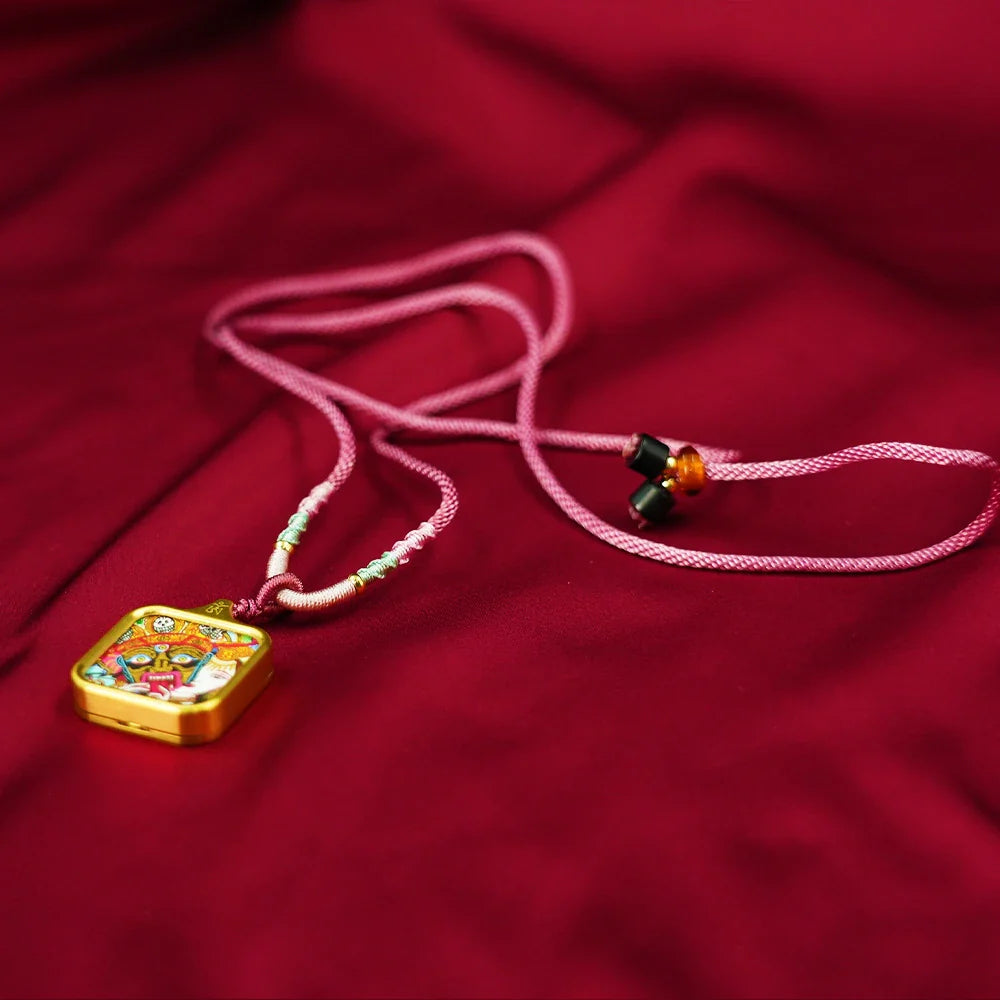 Tibetan Artistry Sacred Amulet Pendant - Traditional Tibetan Culture & Spiritual Jewelry